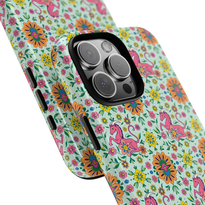 Tough Cases, Aquarius, Zodiac, Flower Pattern