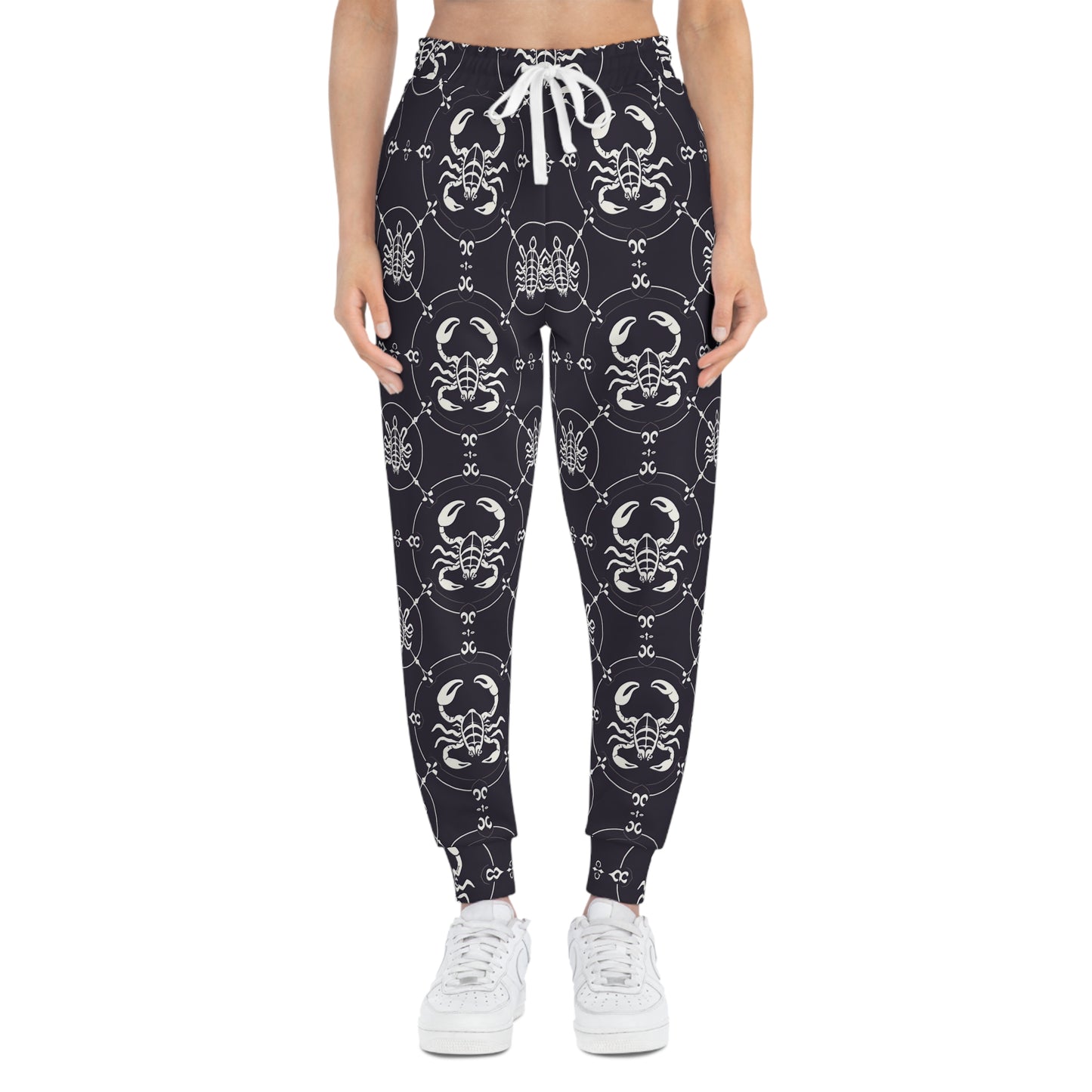 Athletic Joggers, Zodiac Design, Pattern, Scorpio, AOP