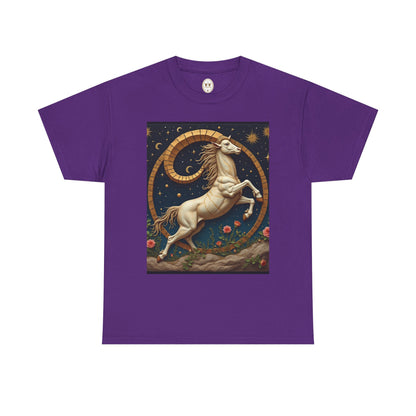 Unisex Heavy Cotton T-Shirt, Aries Animal. Zodiac Design