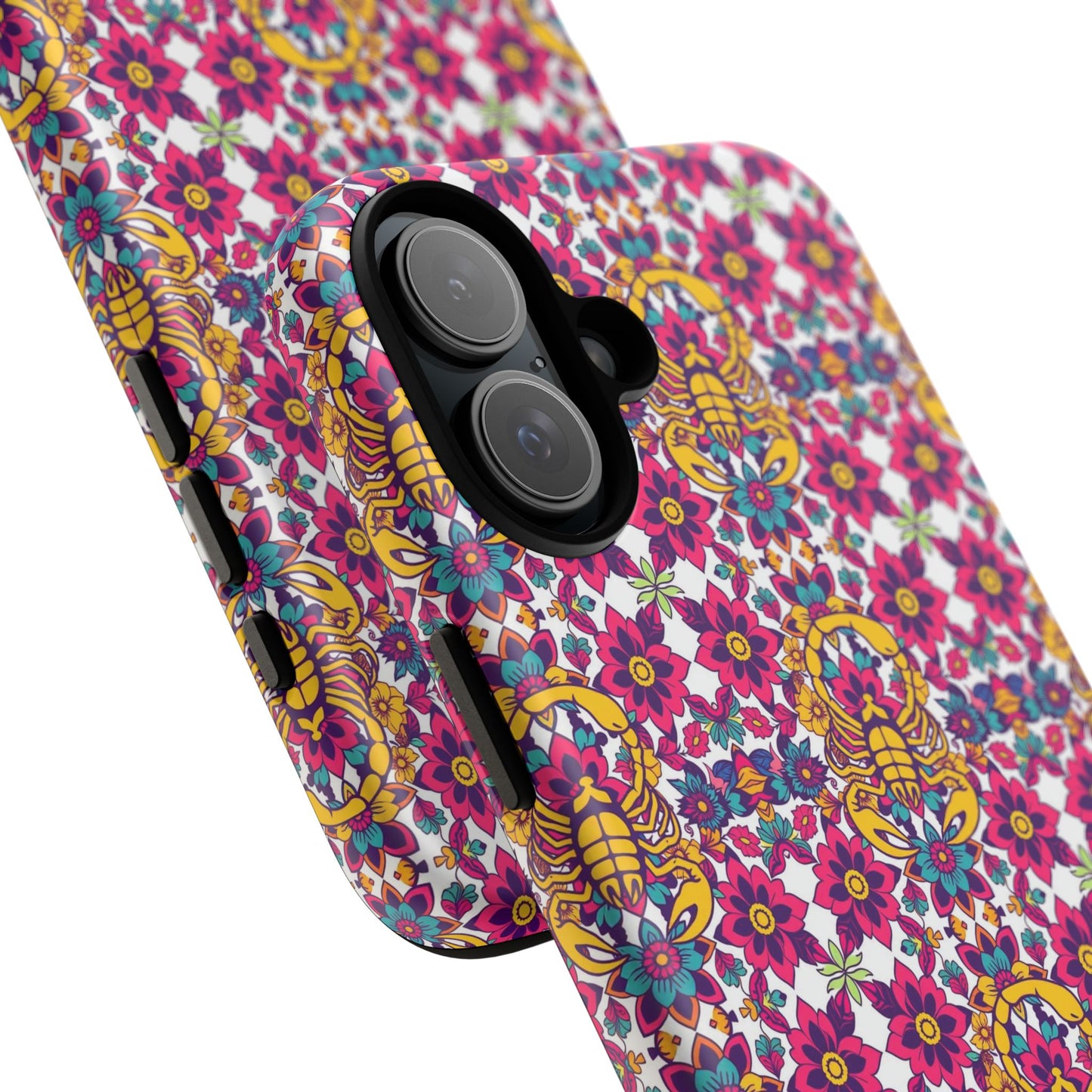 Tough Cases, Scorpio, Zodiac v2, Flower Pattern