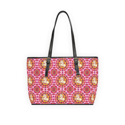 Leather Shoulder Bag, Capricorn, Zodiac, Flower Pattern