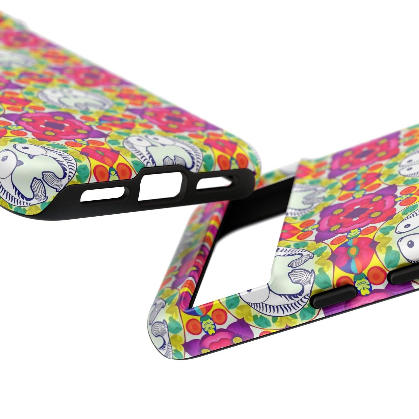 Tough Cases, Pisces, Zodiac v2, Flower Pattern