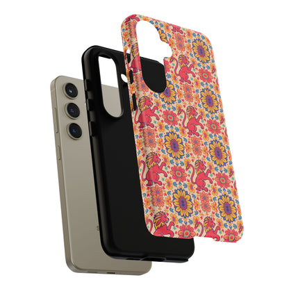 Tough Cases, Leo, Zodiac v1, Flower Pattern