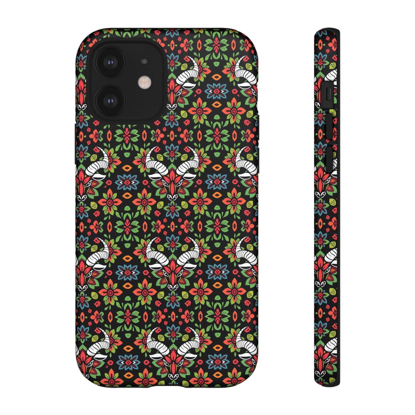 Tough Cases, Taurus, Zodiac v2, Flower Pattern