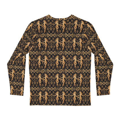 Men's Long Sleeve Shirt, (AOP), Gemini, Zodiac v2, Pattern