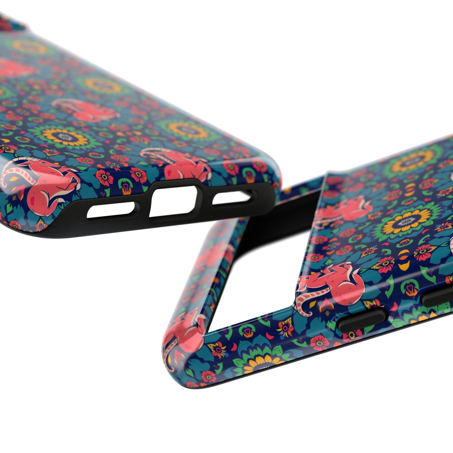 Tough Cases, Capricorn, Zodiac v1, Flower Pattern