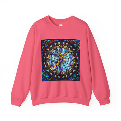 Unisex Heavy Blend™ Crewneck Sweatshirt, Glass, Sagittarius Zodiac Design