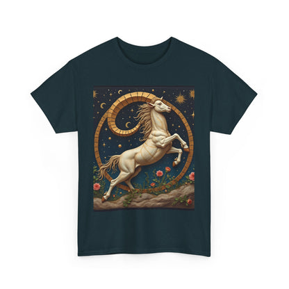 Unisex Heavy Cotton T-Shirt, Aries Animal. Zodiac Design