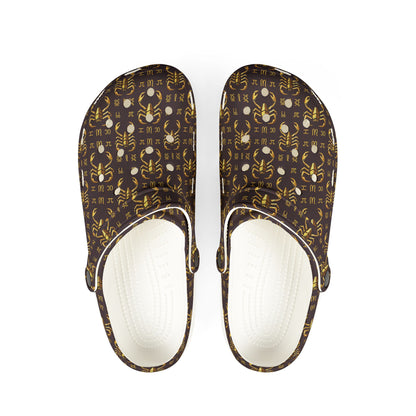 EVA Foam Rubber Shoes, (AOP), Scorpio, Zodiac v2, Pattern