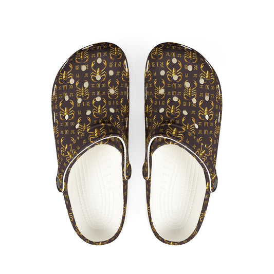 EVA Foam Rubber Shoes, (AOP), Scorpio, Zodiac v2, Pattern