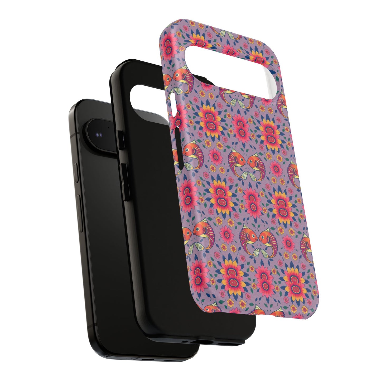 Tough Cases, Pisces, Zodiac v3, Flower Pattern