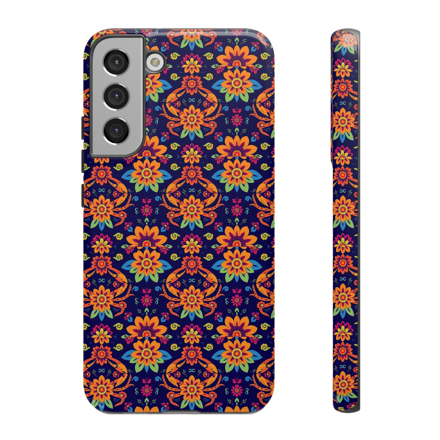 Tough Cases, Cancer, Zodiac, Flower Pattern