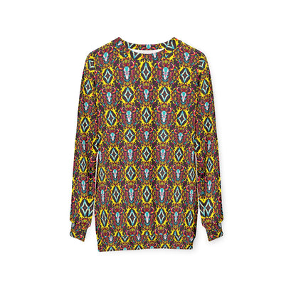 Unisex Sweatshirt (AOP), Taurus, Zodiac v4, Jewel Pattern
