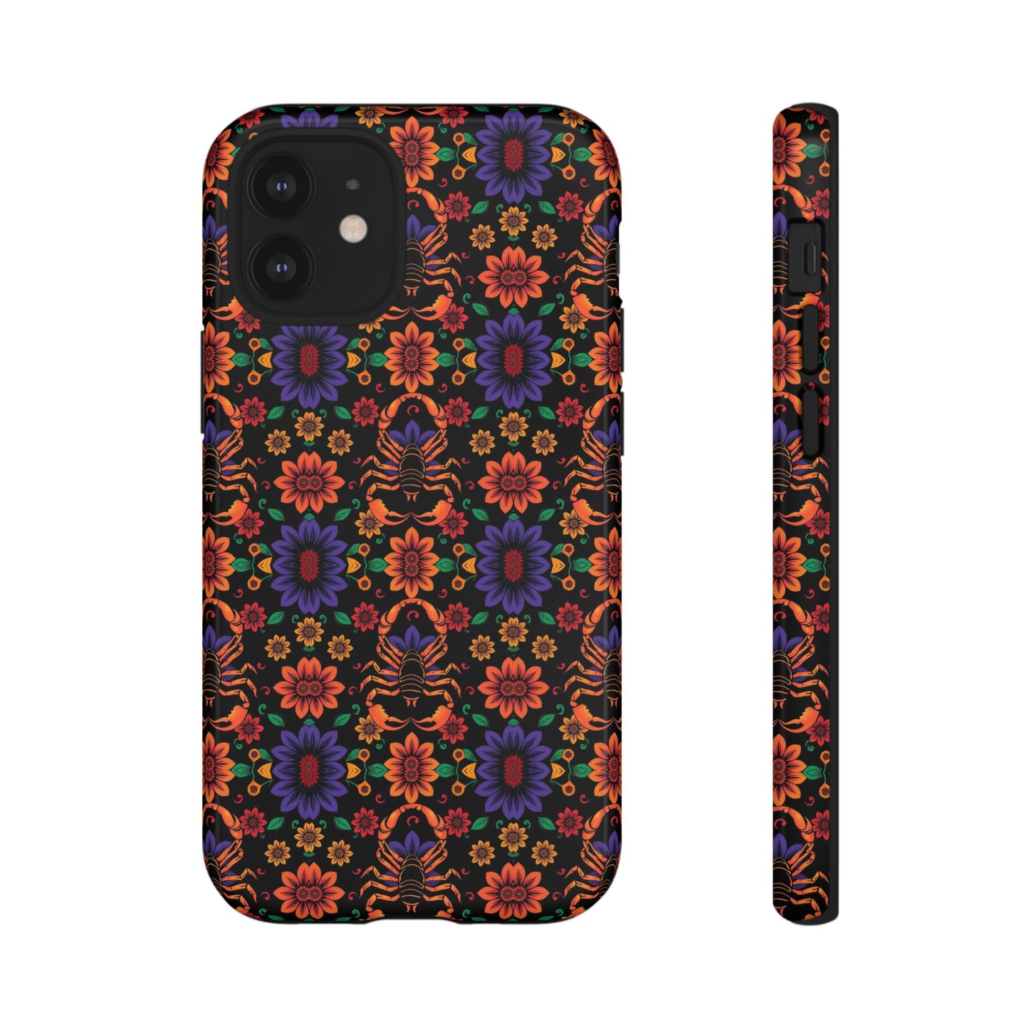 Tough Cases, Scorpio, Zodiac, Flower Pattern