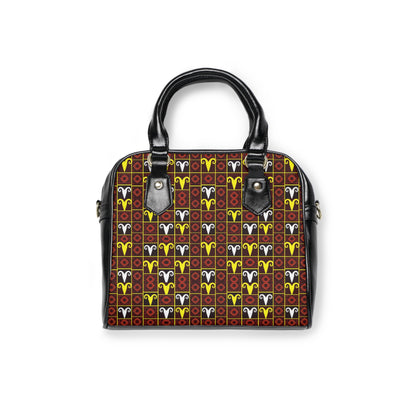 Shoulder Handbag, Aries, Zodiac v4, Shapes Pattern
