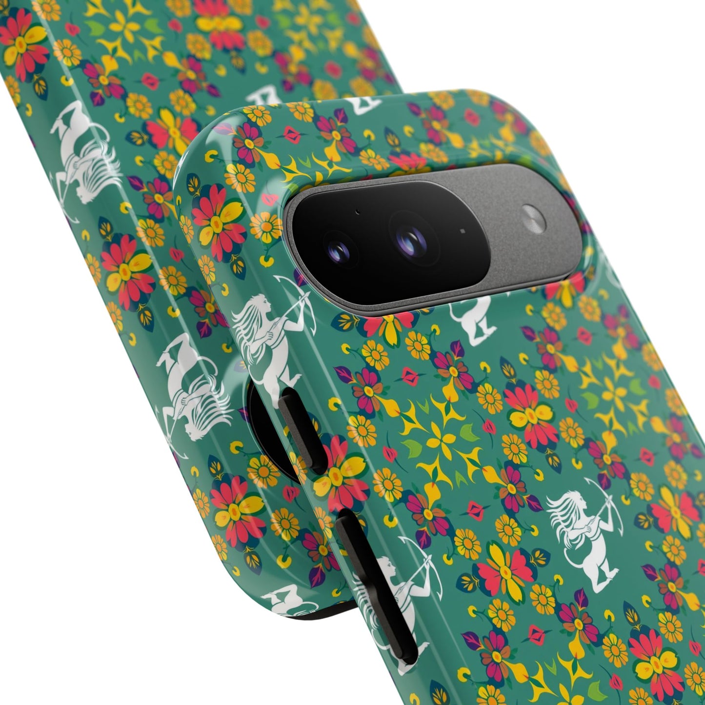 Tough Cases, Sagittarius, Zodiac, Flower Pattern