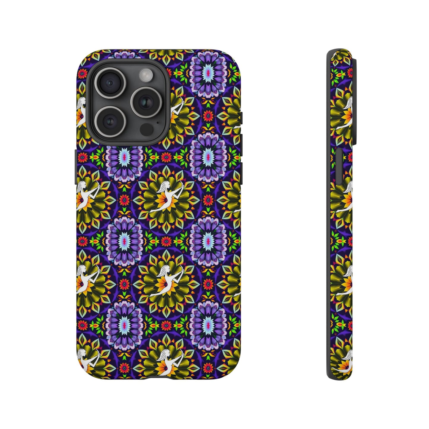 Tough Cases, Sagittarius, Zodiac v1, Flower Pattern