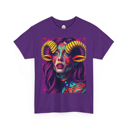 Unisex Heavy Cotton T-Shirt, Taurus, Zodiac v2, Sexy Art