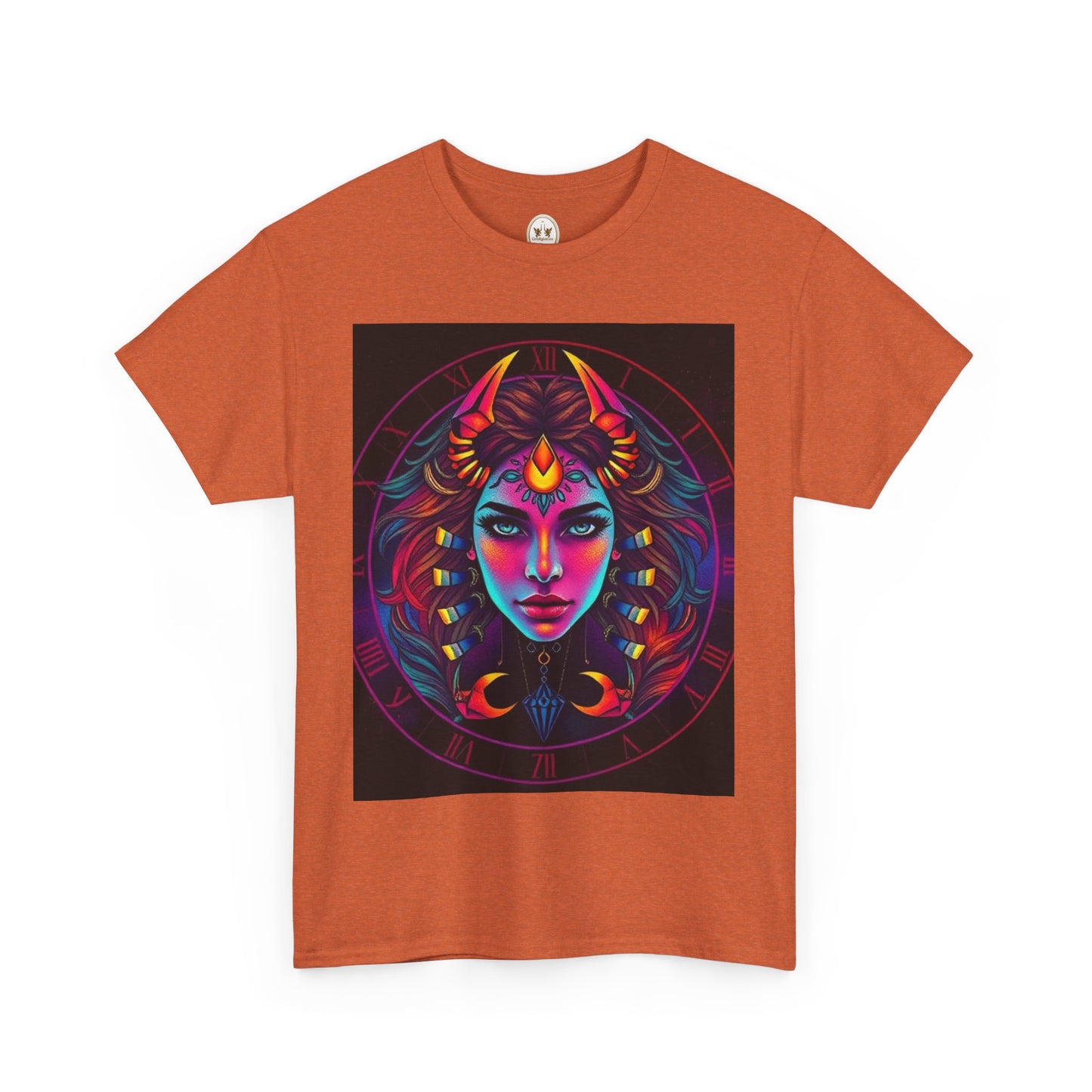 Unisex Heavy Cotton T-Shirt, Scorpio, Zodiac v4, Sexy Art