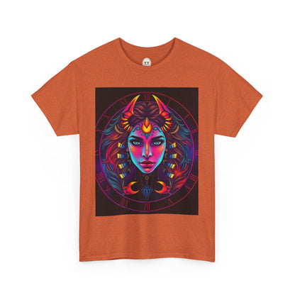 Unisex Heavy Cotton T-Shirt, Scorpio, Zodiac v4, Sexy Art