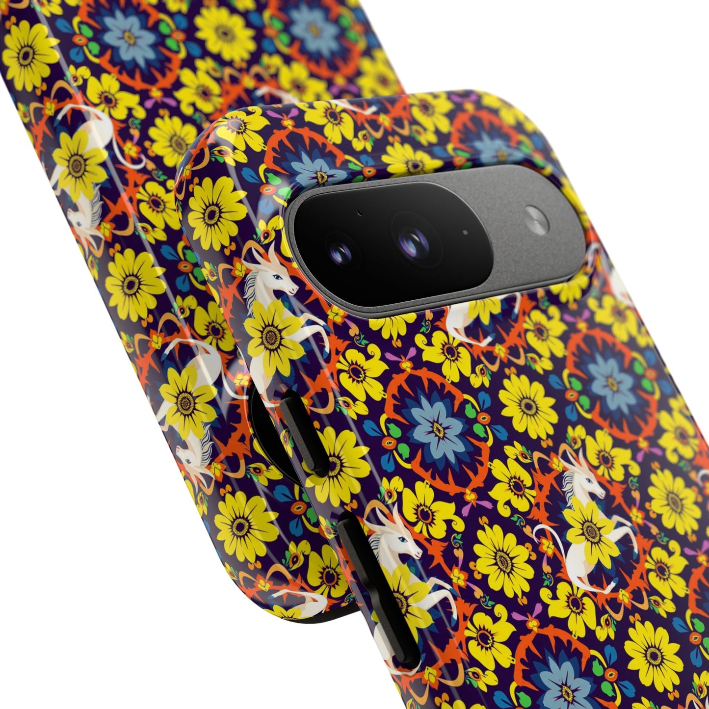 Tough Cases, Aquarius, Zodiac v3, Flower Pattern