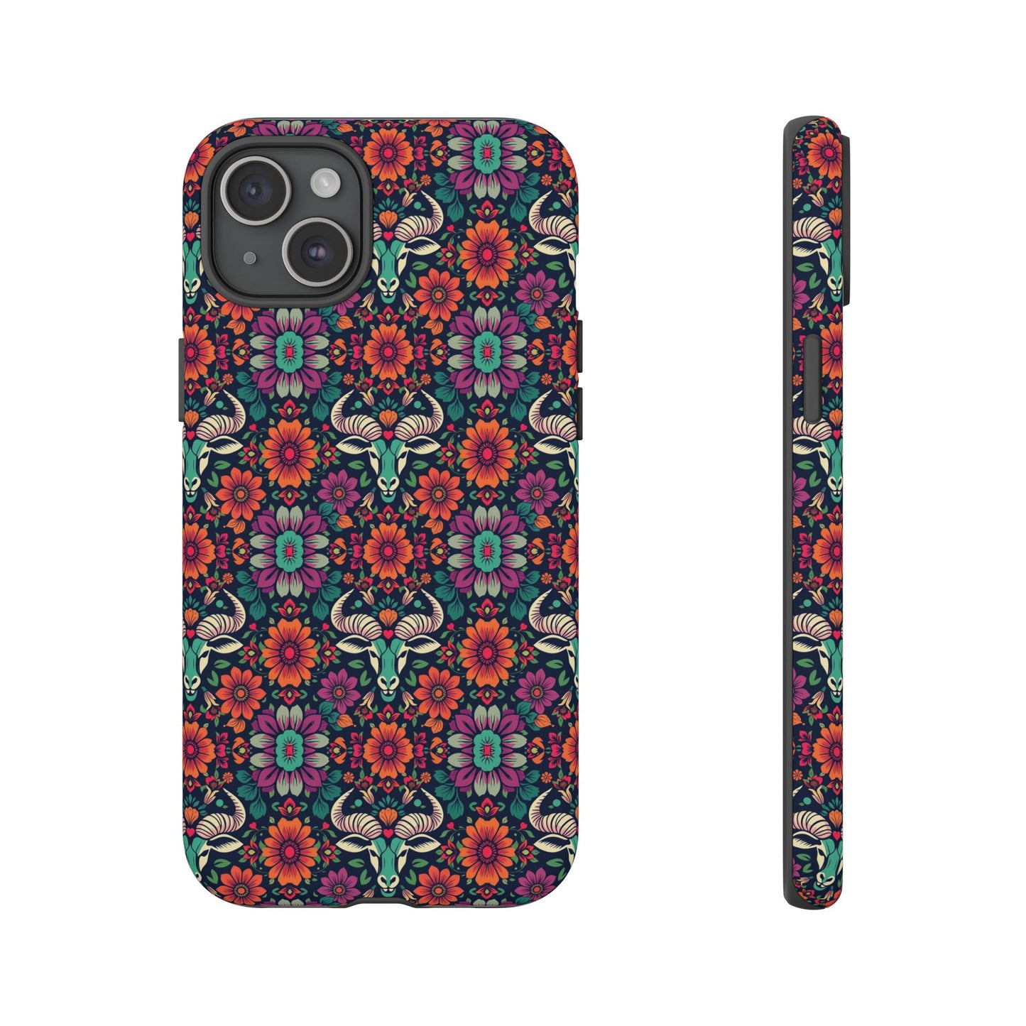 Tough Cases, Taurus, Zodiac v4, Flower Pattern