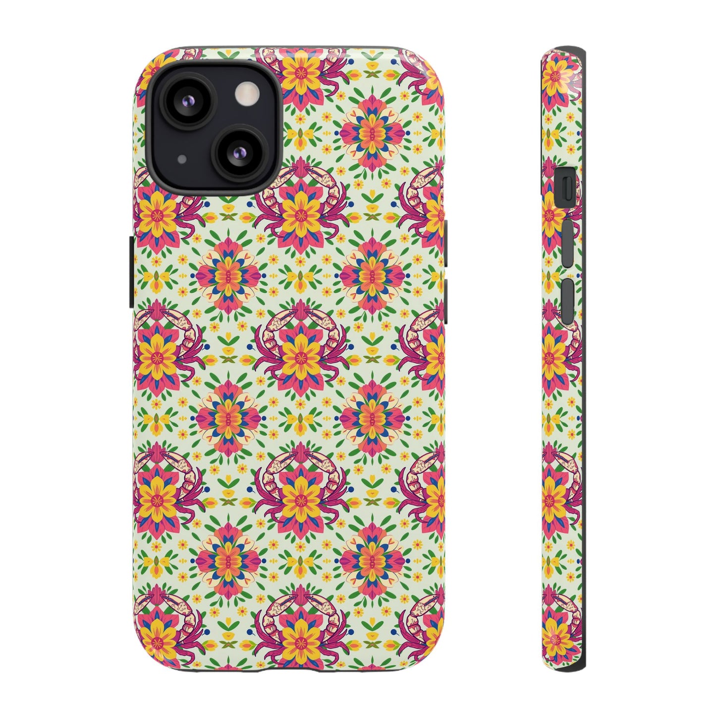 Tough Cases, Cancer, Zodiac v3, Flower Pattern