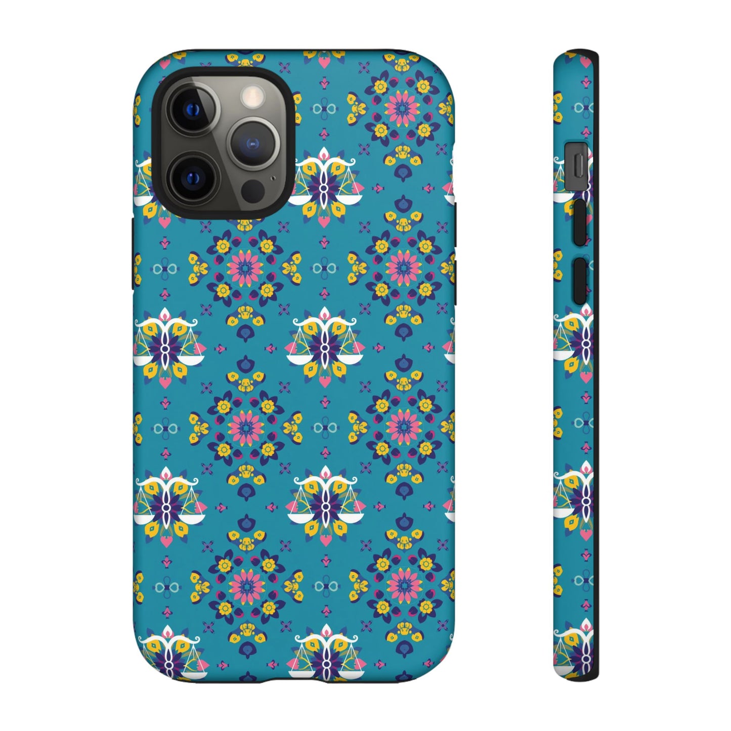 Tough Cases, Libra, Zodiac v2, Flower Pattern
