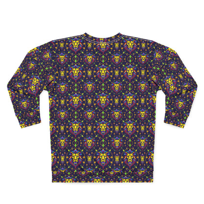 Unisex Sweatshirt (AOP), Leo, Zodiac v3, Jewel Pattern
