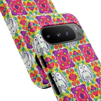 Tough Cases, Pisces, Zodiac v2, Flower Pattern