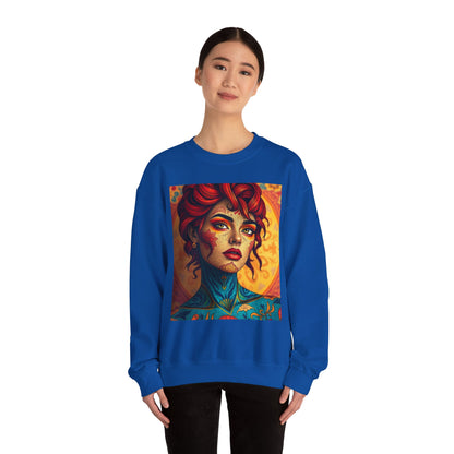 Unisex Heavy Blend™ Crewneck Sweatshirt, Aquarius, Zodiac v2, Sexy Pattern