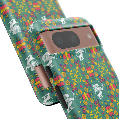 Tough Cases, Sagittarius, Zodiac, Flower Pattern