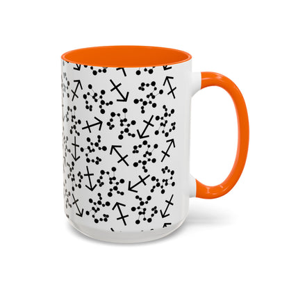 Accent Coffee Mug with the Sagittarius sign (11, 15oz)