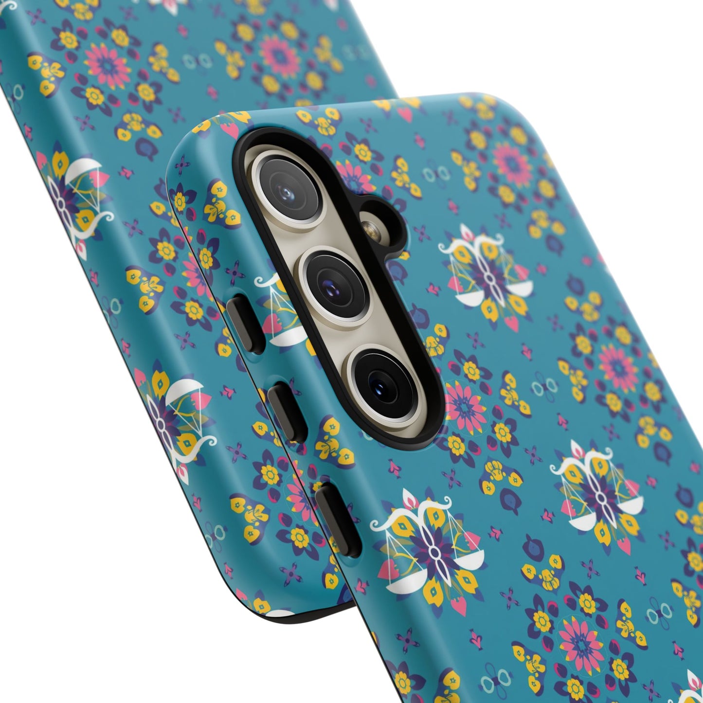 Tough Cases, Libra, Zodiac v2, Flower Pattern