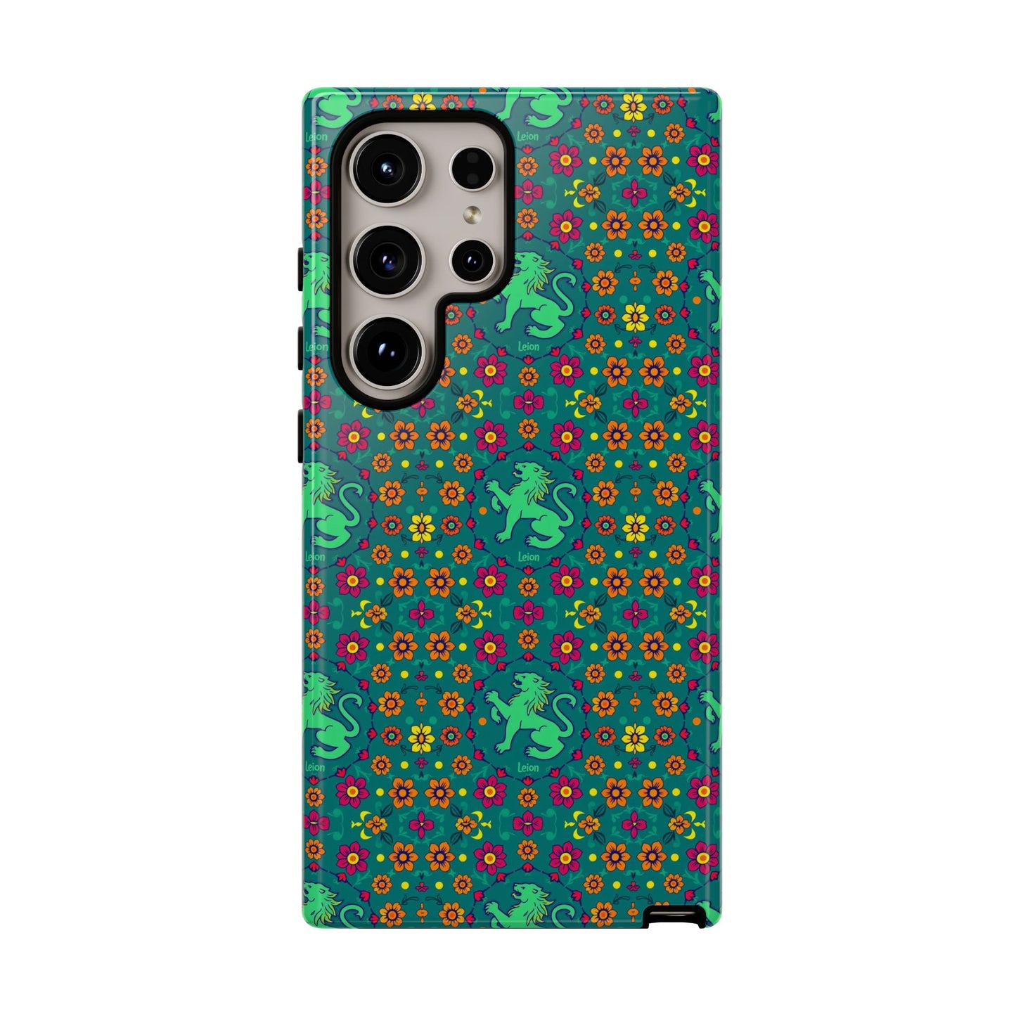 Tough Cases, Leo, Zodiac v3, Flower Pattern