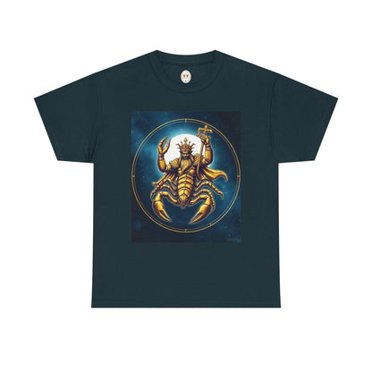 Unisex Heavy Cotton T-Shirt, Moon, Scorpio Zodiac Design