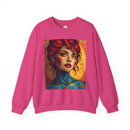 Unisex Heavy Blend™ Crewneck Sweatshirt, Aquarius, Zodiac v2, Sexy Pattern