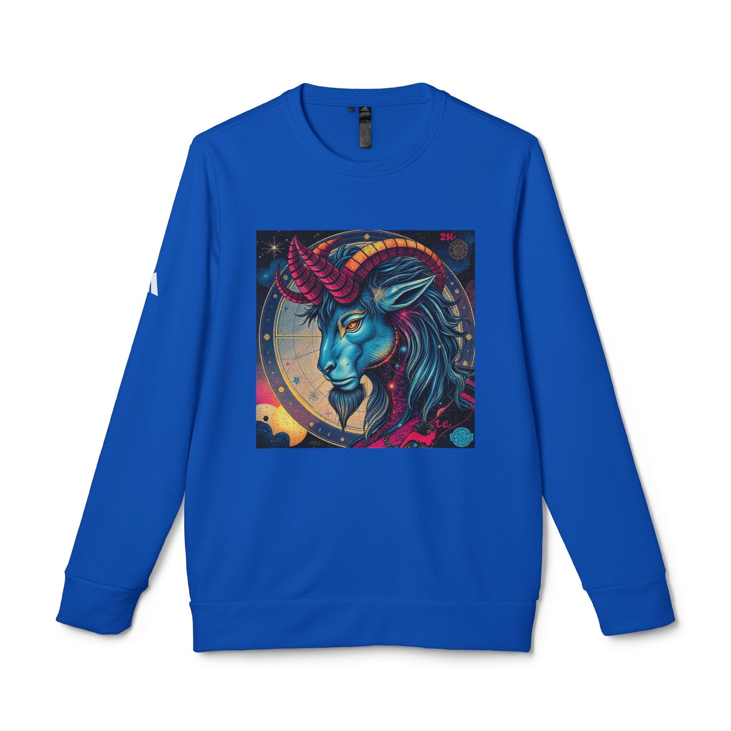 Adidas, Unisex Fleece Crewneck Sweatshirt, Capricorn, Pop Art v1, Zodiac