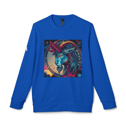 Adidas, Unisex Fleece Crewneck Sweatshirt, Capricorn, Pop Art v1, Zodiac