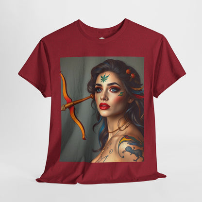 Unisex Heavy Cotton T-Shirt, Sagittarius, Zodiac v2, Sexy Art