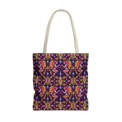 Tote Bag (AOP), Gemini, Zodiac, Jewel Pattern
