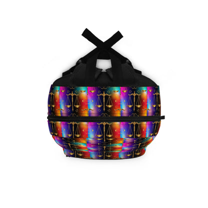 Backpack, Libra, Zodiac v2, Metal Pattern