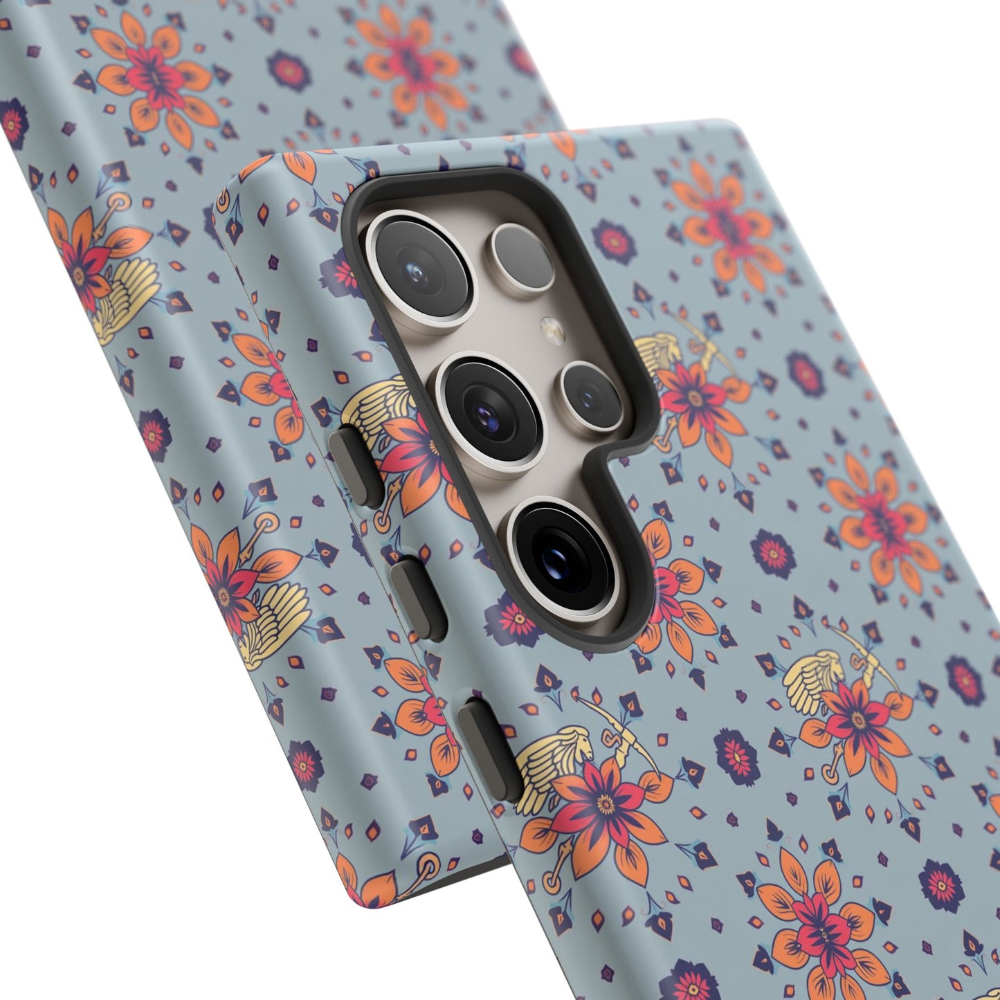 Tough Cases, Sagittarius, Zodiac v3, Flower Pattern