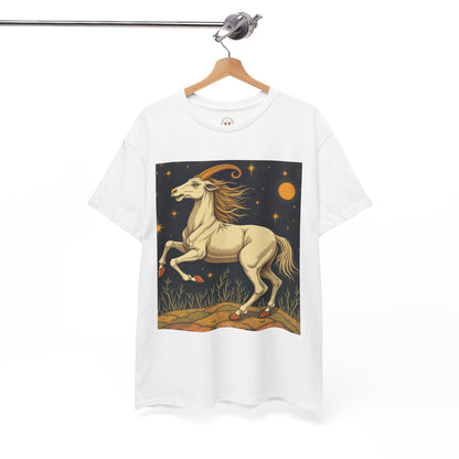 Unisex Heavy Cotton T-Shirt, Aries Animal, Zodiac Design