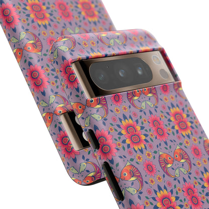 Tough Cases, Pisces, Zodiac v3, Flower Pattern