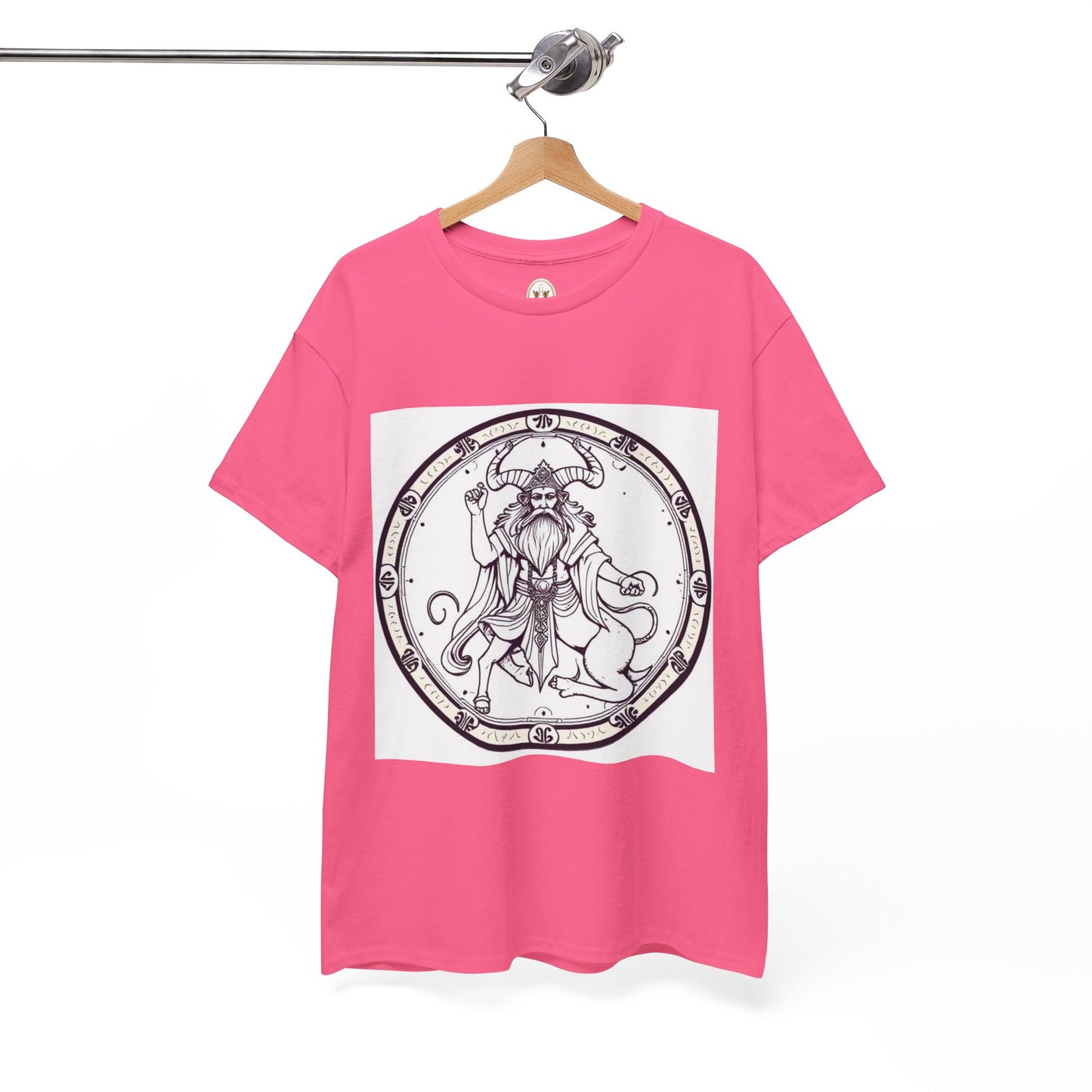 Unisex Heavy Cotton T-Shirt, Bull Centaur, Taurus Zodiac Design