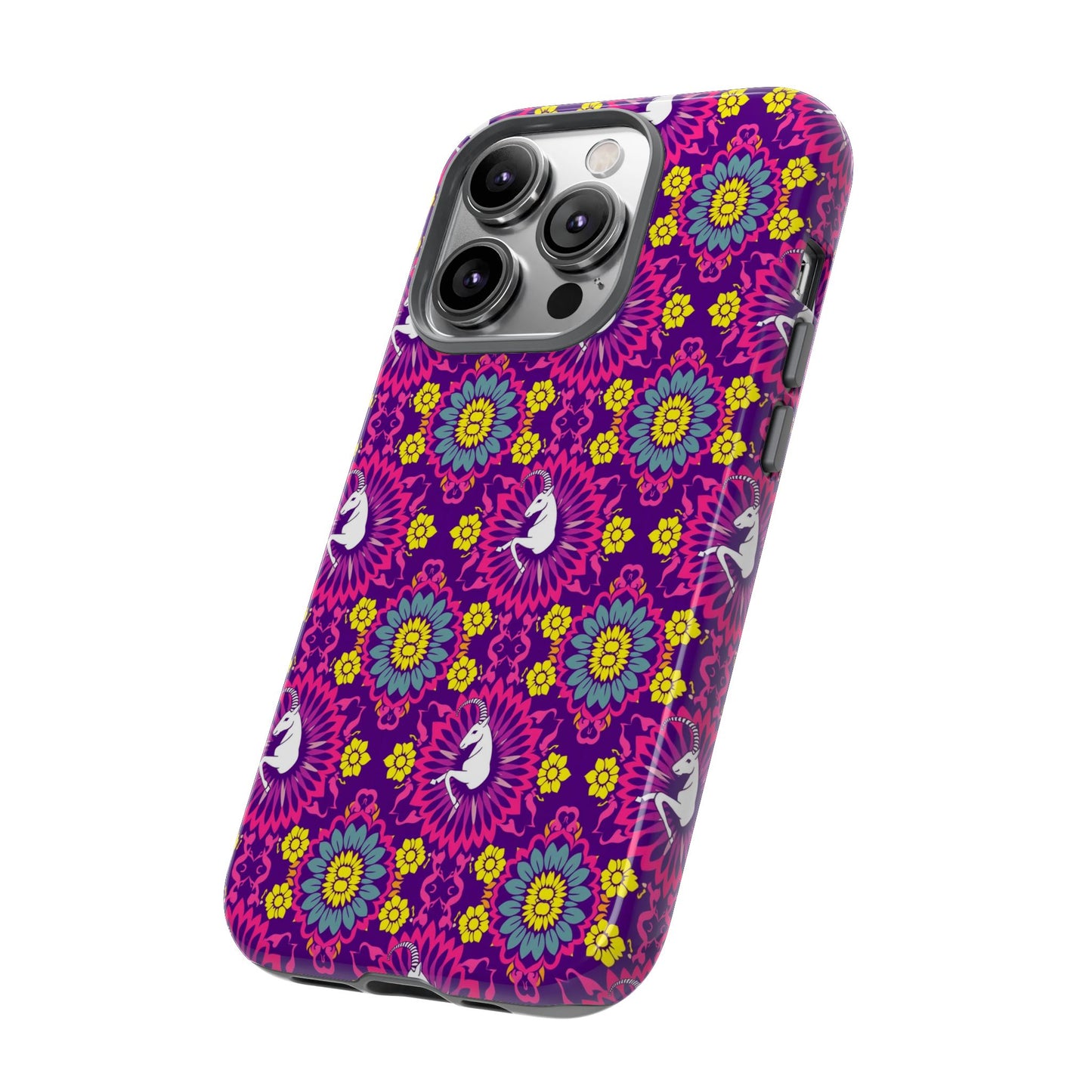 Tough Cases, Capricorn, Zodiac, Flower Pattern