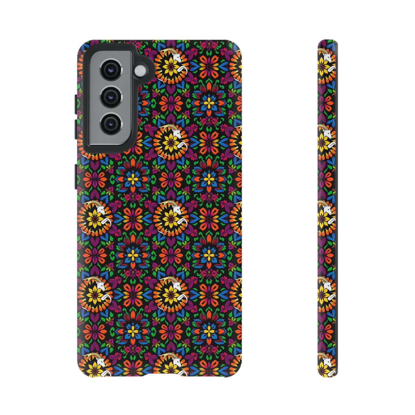 Tough Cases, Capricorn, Zodiac v2, Flower Pattern