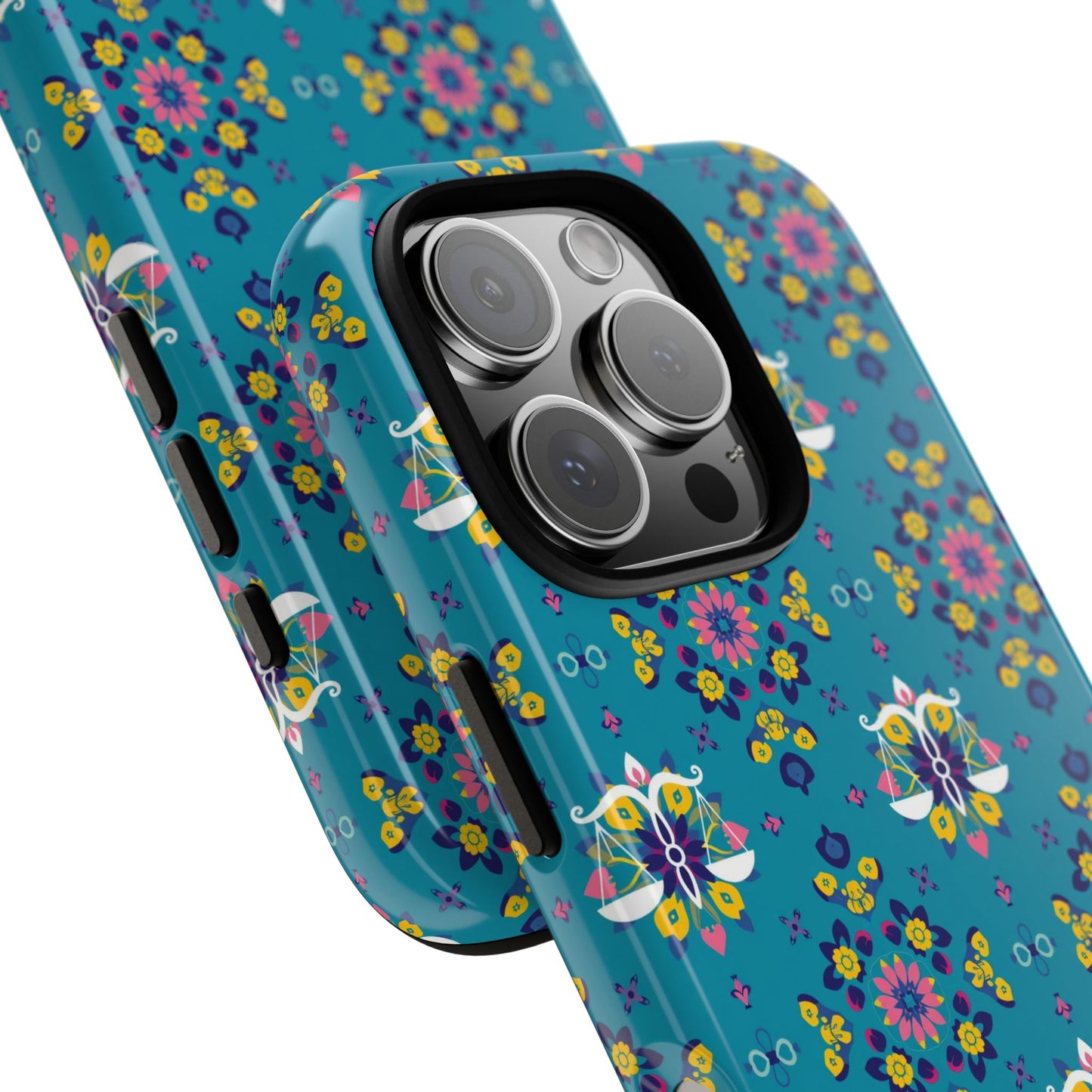 Tough Cases, Libra, Zodiac v2, Flower Pattern
