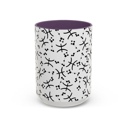 Accent Coffee Mug with the Pisces sign (11, 15oz)